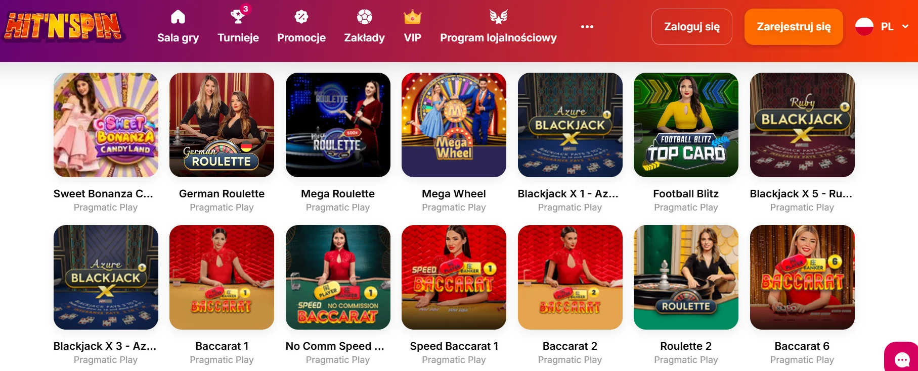Hit'N'Spin Casino Screenshot